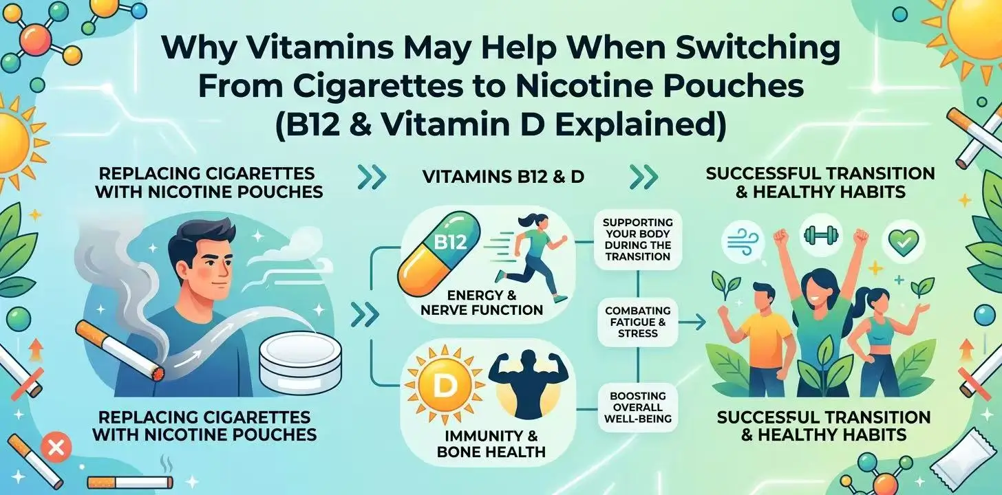 B12 and vitamin D for nicotine withdrawal