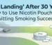 Nicotine pouches for quitting smoking